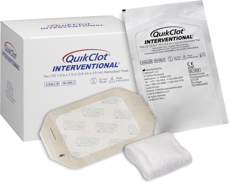 QuikClot Interventional Hemostatic Dressing